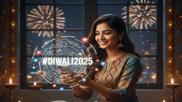 Trending Hashtags for Diwali 2025: Make Your Posts Go Viral