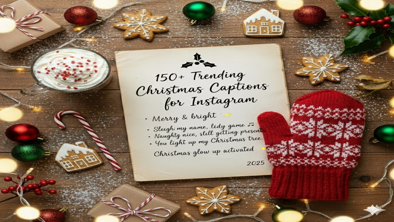 150+ Trending Christmas Captions for Instagram to Make Your Posts Sparkle in 2025