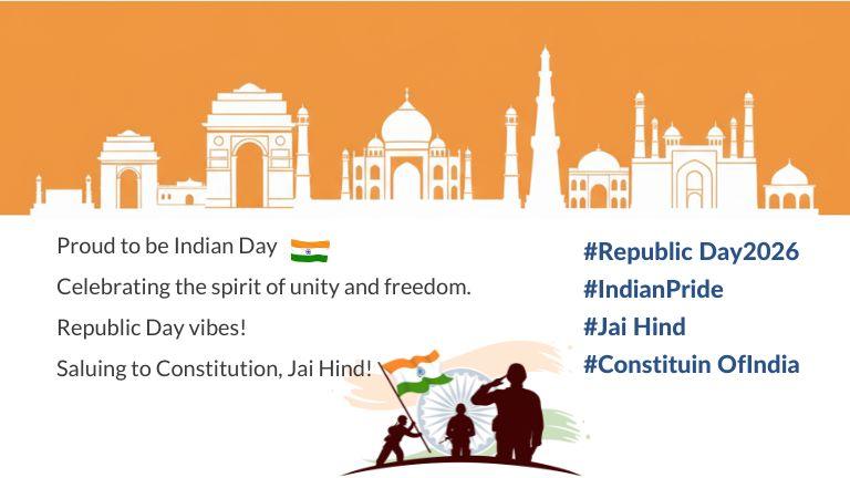 Trending Republic Day Captions & Hashtags for Instagram  2026