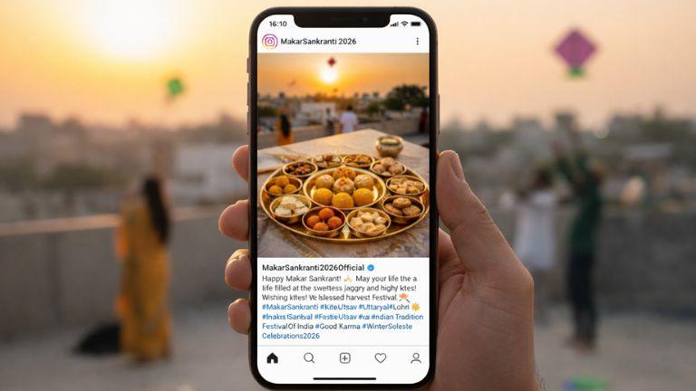 Trending Makar Sankranti Hashtags and Captions for Instagram 2026