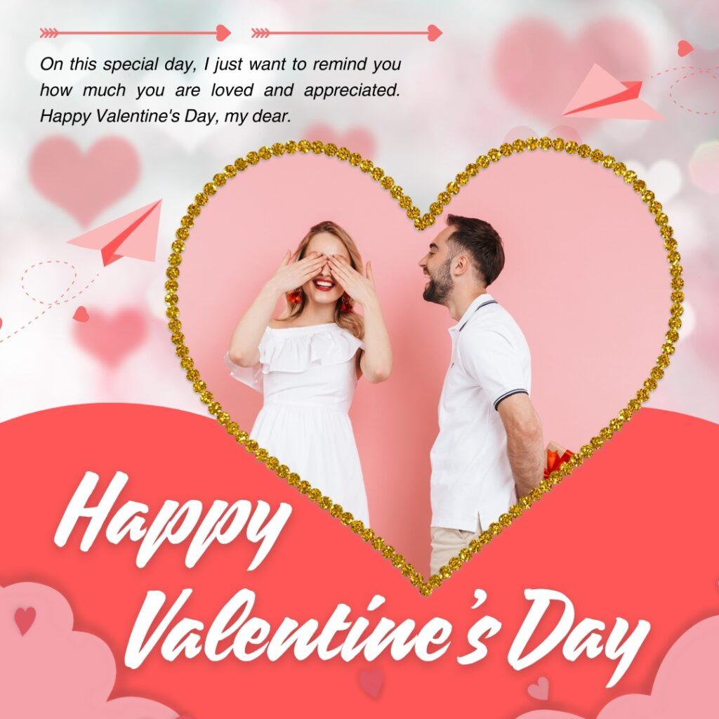 Pink And White Modern Happy Valentines Day Instagram Post