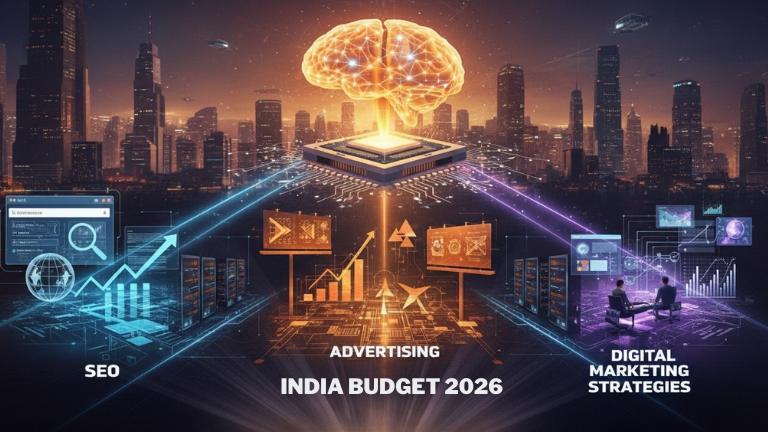 AI & Data Infrastructure Funding in India Budget 2026: Its Impact on SEO, Advertising & Digital Marketing Strategies