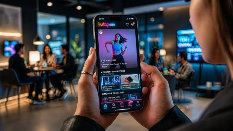 Instagram Latest Update 2026 showing new AI features, reels editing tools, and immersive social media interface on smartphone