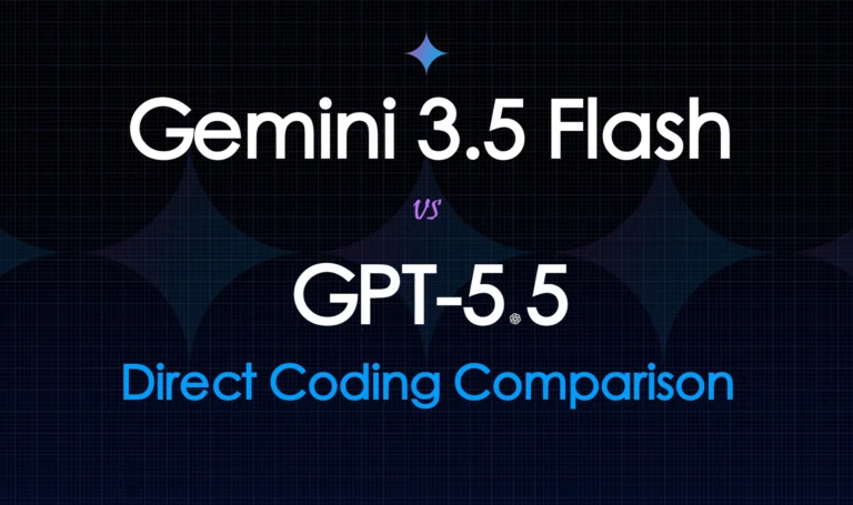 Gemini Flash vs GPT-5 direct coding comparison banner showing AI model performance, speed, coding accuracy, and developer-focused evaluation.